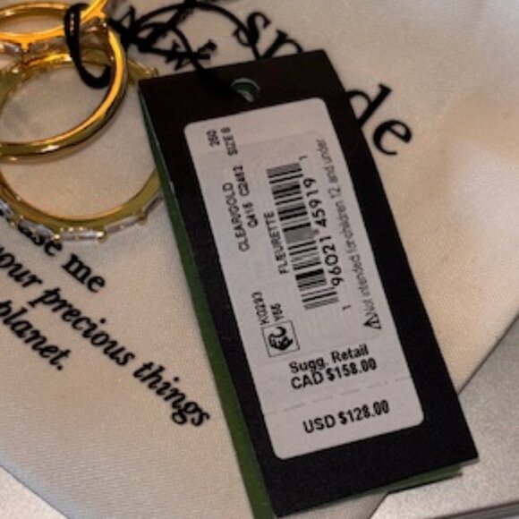 Fleurette rings size 8- set of 3 - Picture 2 of 4